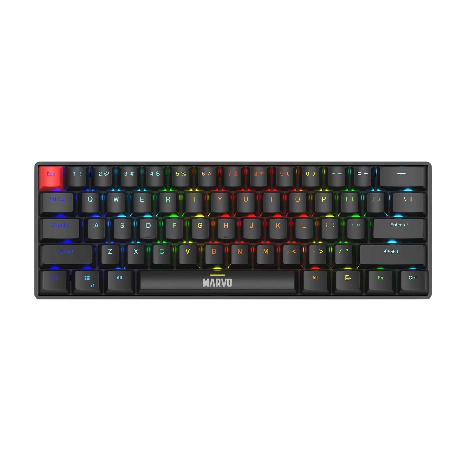 Marvo KG933G 60% Mechanical Gaming Keyboard RGB UK Layout Type-C Marvo KG933G 60% Mechanical Gaming Keyboard RGB UK Layout Type-C